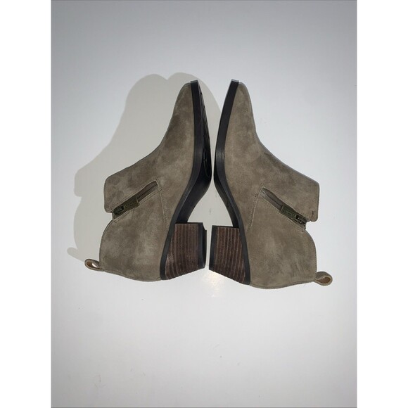 Vionic Women's 8M Ankle Boots Stone Grey Leather Waterproof Zip Booties EU 38.5 - Picture 7 of 9